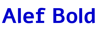 Alef Bold font